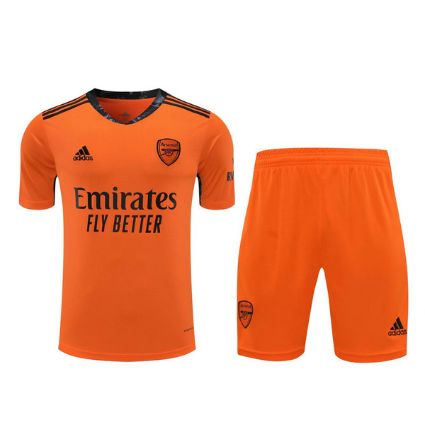 maillots+shorts homme gardien arsenal 2021 orange