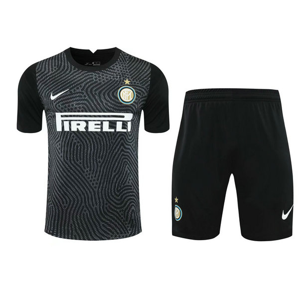 maillots+shorts homme gardien inter milan 2021 noir