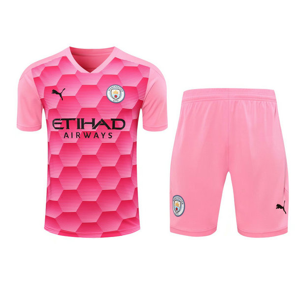 maillots+shorts homme gardien manchester city 2021 rose