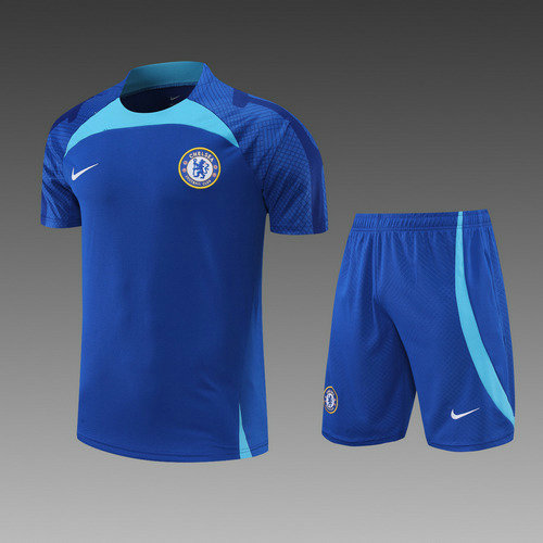 short + manches courtes homme chelsea 2022-2023 bleu