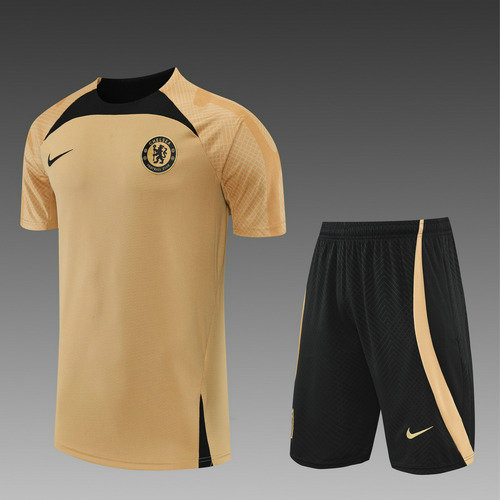 short + manches courtes homme chelsea 2022-2023 or