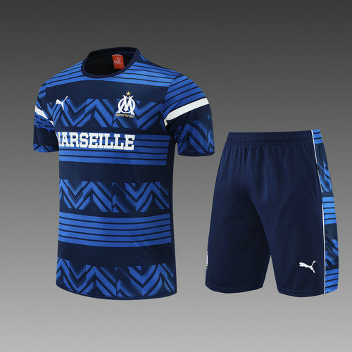 short + manches courtes homme om marseille 2022-2023 bleu