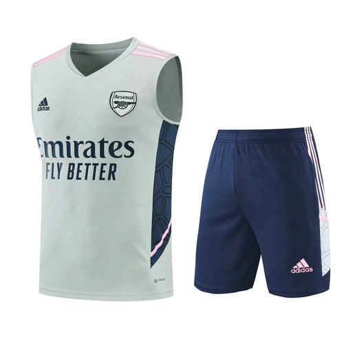 shorts+gilet homme gris arsenal 2022-2023