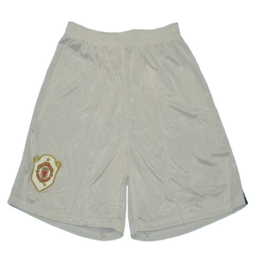 shorts homme domicile manchester united 1999-2000 blanc