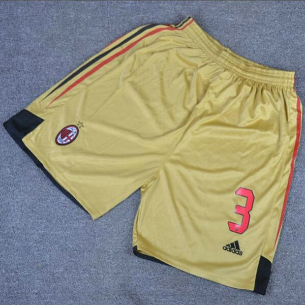shorts homme troisième ac milan 2004-2005 jaune