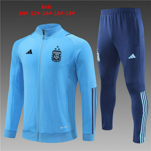 veste de sport enfant bleu ciel completo argentine 2022-2023 bleu ciel