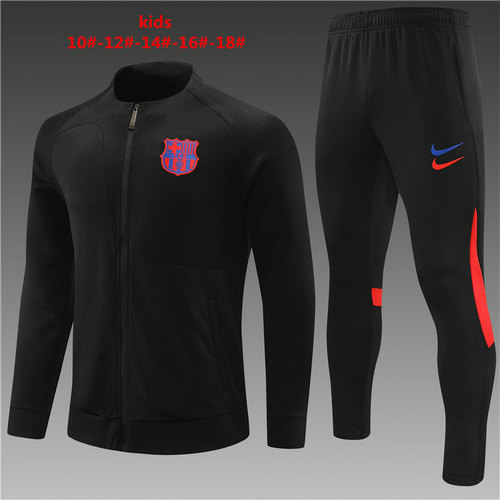 veste de sport enfant noir completo fc barcelone 2022-2023 noir
